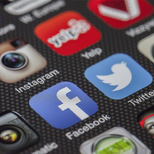 Social Media Betreuung - Instagram, Facebook, Twitter. Social Media Icons